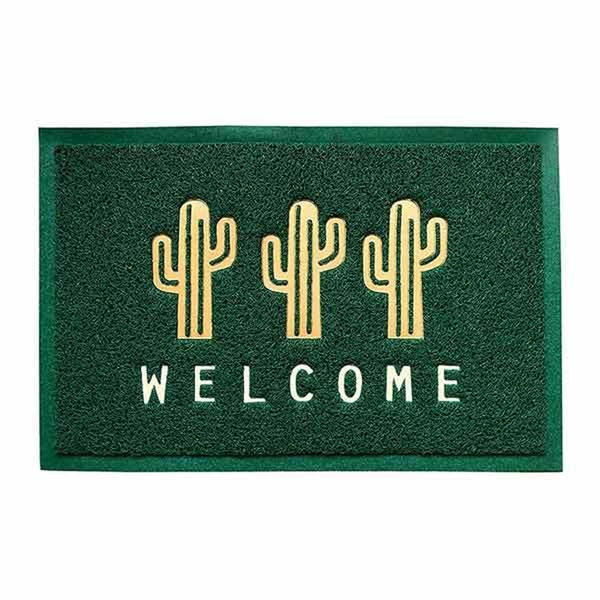 ケーアイジャパン 玄関マット 40×60cm 屋外 屋内 両用 カクタス 泥落としマット 295870 1個（直送品）