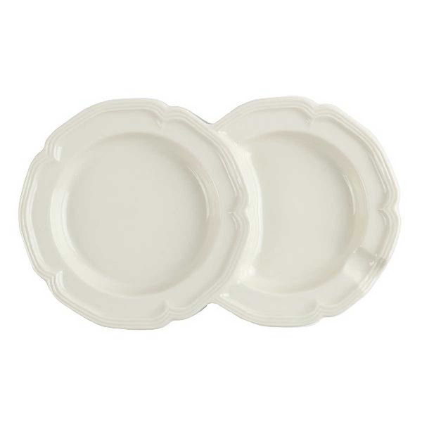 フリート プレート 18cm ダブル ファムプレート Fam Plate 皿 食器 洋食器 陶器 日本製 ラテホワイト 329857 1個（取寄品）