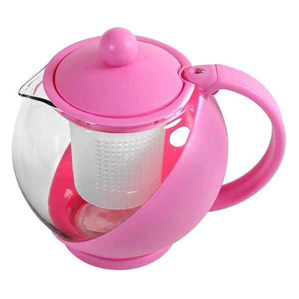 リビング ティーポット 750ml COLORED 茶こし付き ガラス製 急須