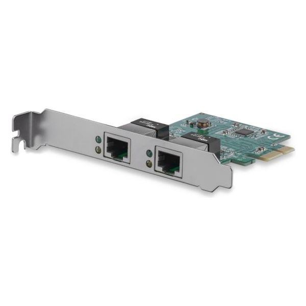 LANカード ギガビットイーサネット×2ポート PCIe NIC ST1000SPEXD4 1個 Startech.com