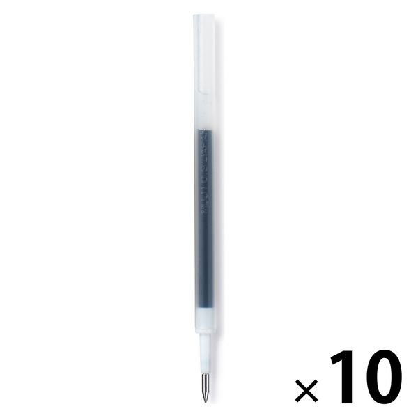 無印良品 替芯 さらさら描けるゲルインキボールペン 0.3mm 黒 1セット（10本） 良品計画