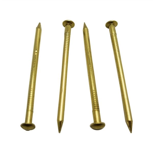 若井産業 真ちゅう釘 丸頭 #13X45mm 4903768306987 1箱（直送品