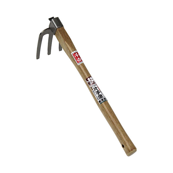 藤原産業 千吉 ステンレス片手鍬 三本 4977292619325 1個（直送