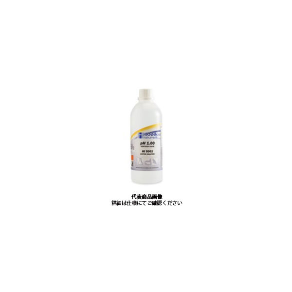 ハンナ インスツルメンツ・ジャパン pH標準液 pH 1.00 証明書付500mL/本 HI 5001 1本（直送品）