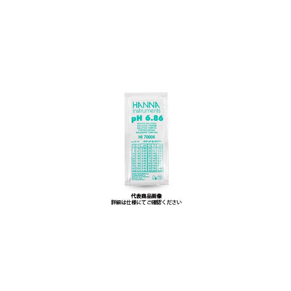 ハンナ インスツルメンツ・ジャパン pH標準液 pH 6.8620mL×25袋 HI 70006P 1箱(25袋)（直送品）