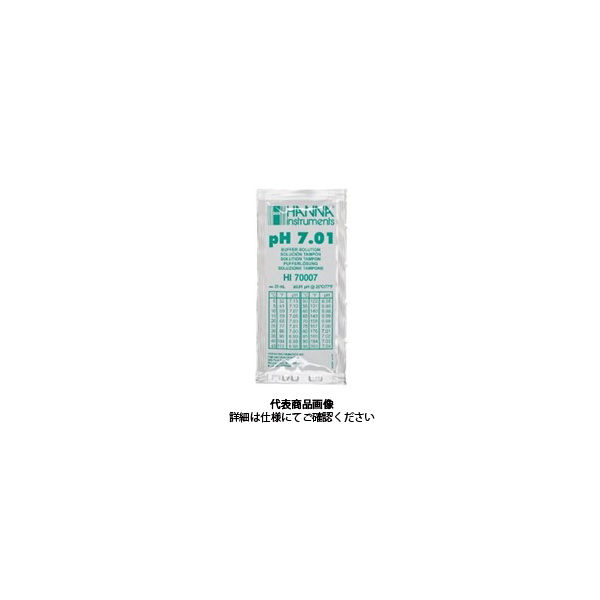 ハンナ インスツルメンツ・ジャパン pH標準液 pH 7.0120mL×25袋 HI 70007P 1箱（直送品）
