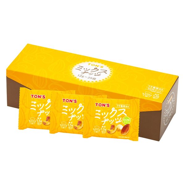 東洋ナッツ食品 素焼きミックスナッツ13g×25P 1箱（13g×25P）