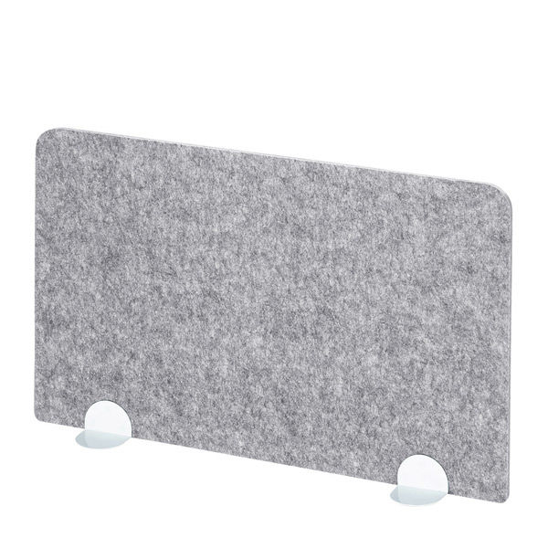 サンワサプライ デスクパーティション フェルト 幅600×奥行109×高さ360mm ライトグレー×ホワイト SPT-DPJRF60L 1枚（直送品）