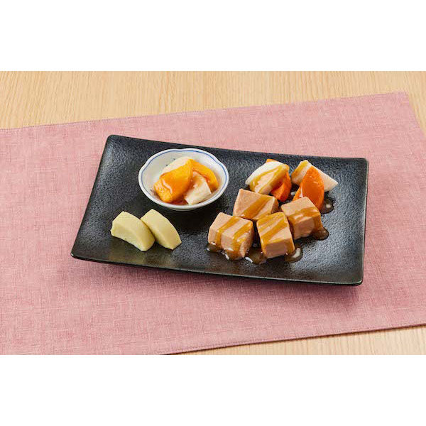 日本ケアミール　舌でつぶせる　美味しいムース食（ムーミーくんのおかずセット：焼き鳥味噌だれ）　1箱（50食入）（直送品）