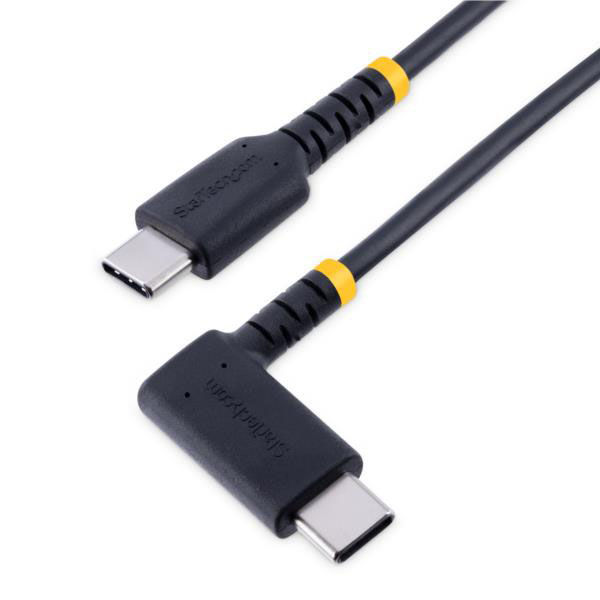 USBケーブル Type-C - C 30cm USB2.0 右L型 高耐久 R2CCR-1M-USB-CABLE 
