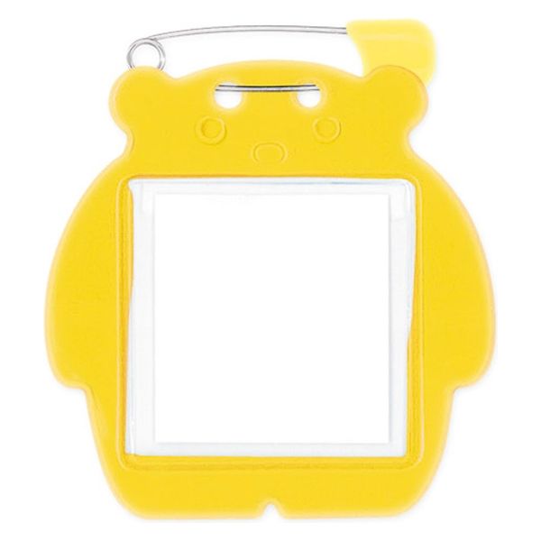 クマ型名札10枚パックイエロ-C-72-10-Y　20パック 共栄プラスチック（直送品）