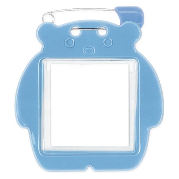 クマ型名札10枚パックスカイC-72-10-S　20パック 共栄プラスチック（直送品）