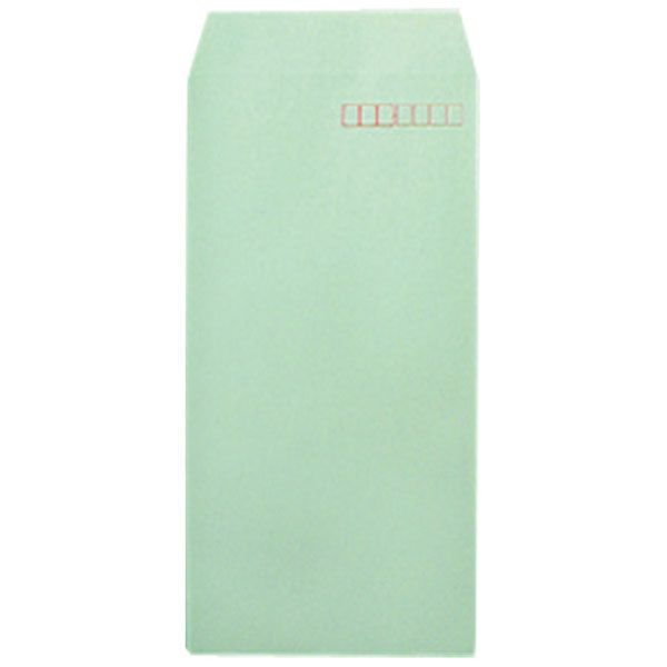 菅公工業 封筒 長4 シ605 50枚 グリーン 1セット(5パック)（直送品）