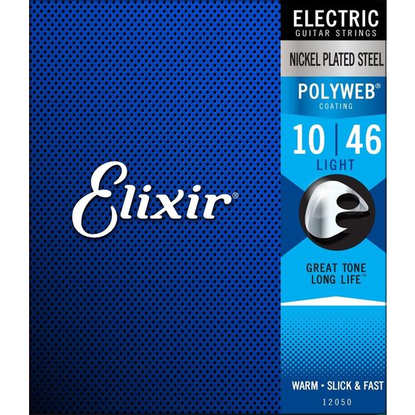 Elixir エリクサー エレキギター弦 POLYWEB コーティング弦 Light .010-.046#12050（直送品）