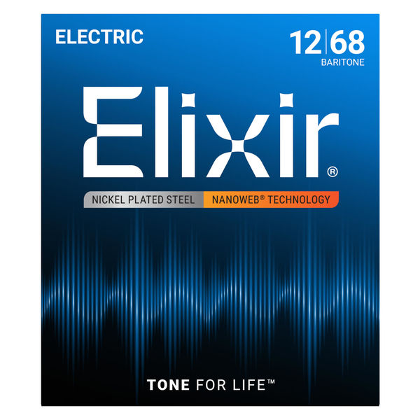 Elixir エリクサー エレキギター弦 NANOWEB コーティング弦 Baritone .012-.068 #12302（直送品）