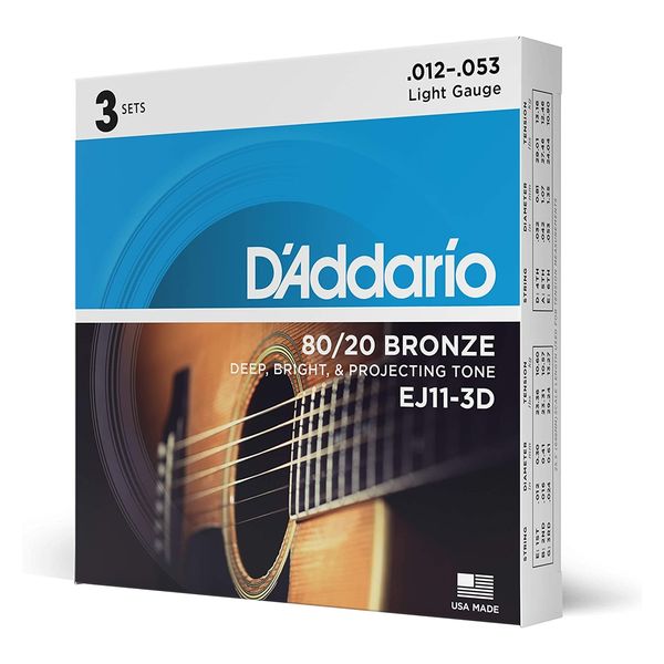 D'Addario 【新品】3SETダダリオアコースティック弦012〜053