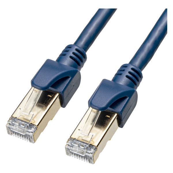 サンワサプライ カテゴリ6Aハンダ産業用LANケーブル（ネイビーブルー・0.5m） KB-H6A-005NV 1個（直送品）