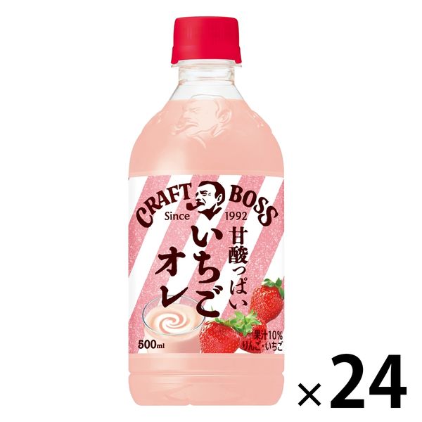 サントリー クラフトボス いちごオレ 500ml 1箱（24本入）