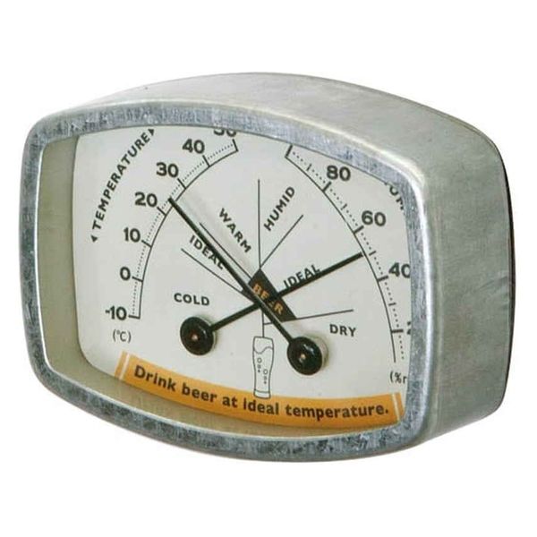 ダルトン サーモハイグロメーター　DULTON 温湿度計 温度計 湿度計 ビール 356447 1個（直送品）