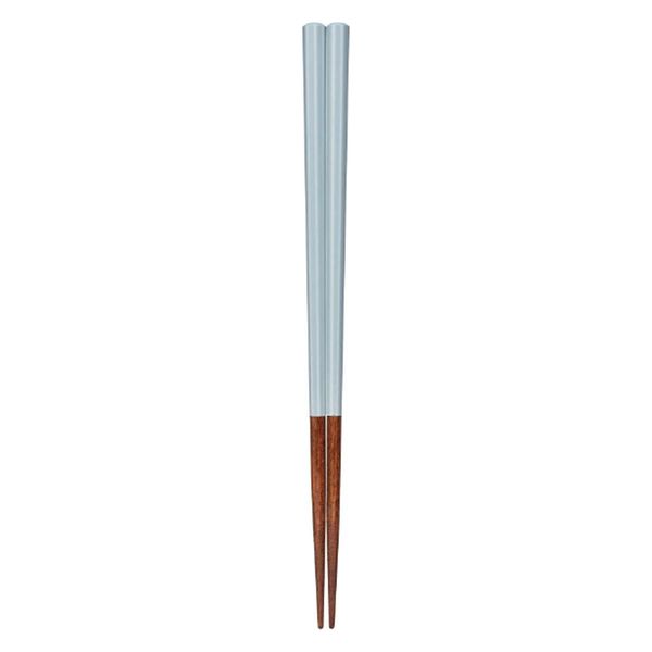 サンライフ 箸 22.5cm 八角陶彩 木製 天然木 日本製 み空 367982 1個（直送品）