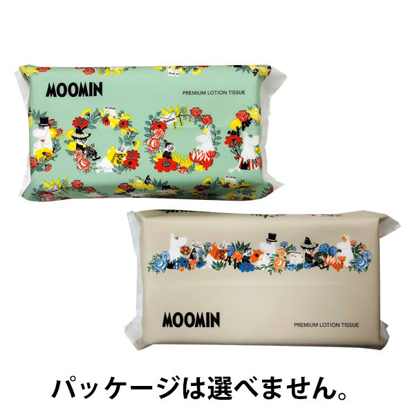 ティッシュペーパー 150組 MOOMIN（ムーミン） プレミアムローションティシュ 1個 アスクル