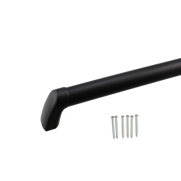 ハイロジック 97319 ブラック手すり I型 600mm 1個（直送品