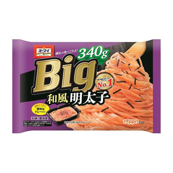 オーマイ　Big　和風明太子 340g×12個 4902170557994 1箱(12個) ニップン（直送品）