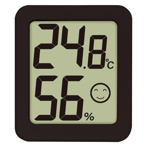 シンワ測定 温湿度計 環境チェッカー ミニ 黒 #73245 1個