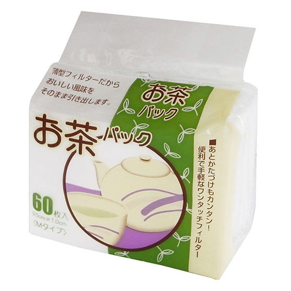 ハヤシ商事 お茶パックMサイズ60枚 台紙付き24吊 610386 1箱（144個）（直送品）