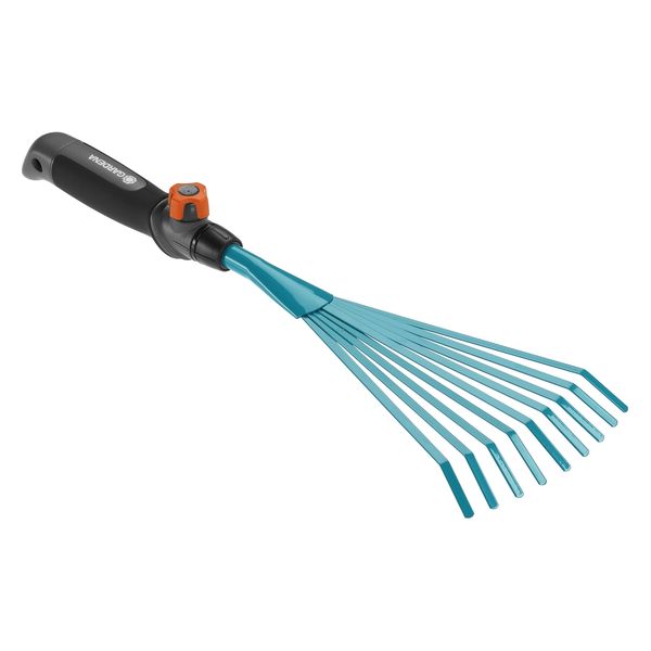 GARDENA コンビシステム 熊手 12cm幅 葉、切断物、雑草の