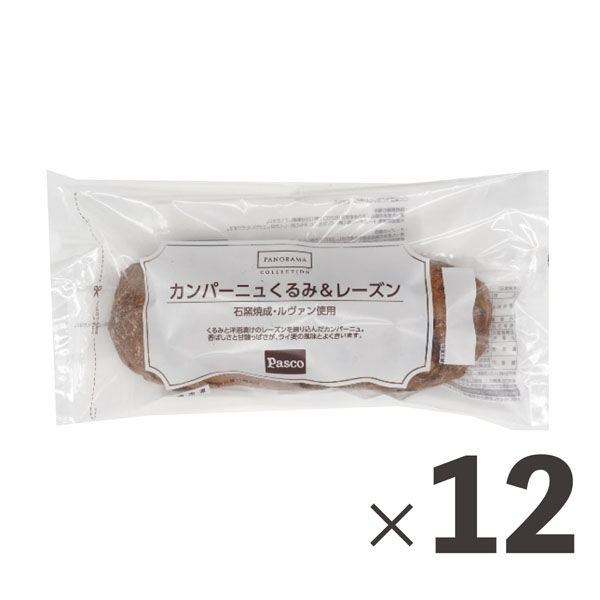 敷島製パン 業務用　カンパーニュくるみ＆レーズン 411444 1ケース　約330g×12個　冷凍（直送品）