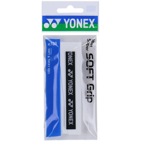 Yonex(ヨネックス) テニス グリップテープ ウエットスーパーソフトグリップ AC136 ホワイト(011) 10個（直送品）