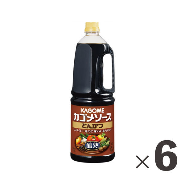 カゴメ 業務用　ソースとんかつ醸熟　手付きパック 6088 1ケース　1.8L×6本　常温（直送品）