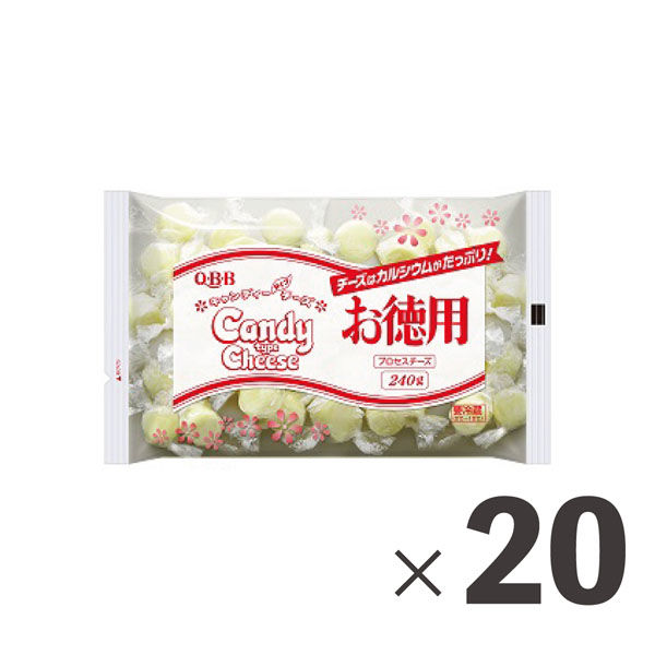 業務用 徳用キャンディーチーズ240g 39345 1ケース 240g×20パック 冷蔵 六甲バター（直送品） - アスクル