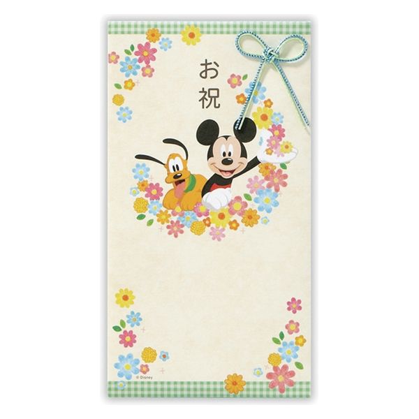 日本ホールマーク 金封 祝儀袋 ディズニーお祝ミッキー花飾り2 820077 6枚（直送品）