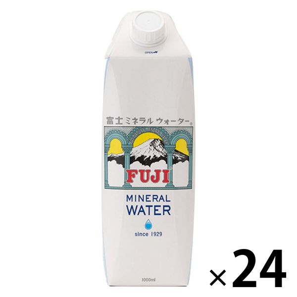 富士ミネラルウォーター 1L 紙パック 1セット（24本）