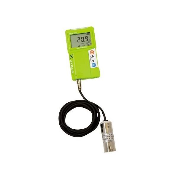 イチネン製作所 酸素モニター(自動大気補正機能付き) センサー分離・携帯型 JKO-AL3-K 1個 3-156-12（直送品）