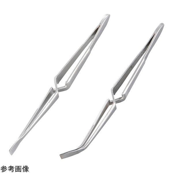 アズワン SUS304カバーグラス用ピンセット 曲 C-105 9160381 1本 4-4418-02（直送品）
