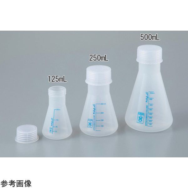 アズワン プラスチックフラスコ(スクリューキャップ付)250mL 38102 1個 4-4464-02（直送品）