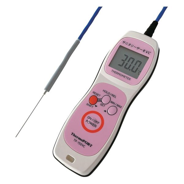 アズワン 高速応答デジタル中心温度計(キャリブレーション機能付)本体+センサ1本付(TKPー1060) 4-4525-03 1個（直送品）