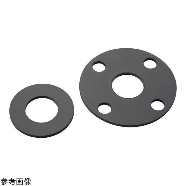 アズワン フランジ用ゴムパッキン(JIS5K全面フランジ)CR(クロロプレンゴム)2mm 1・1/2 4-4625-01 1個（直送品）