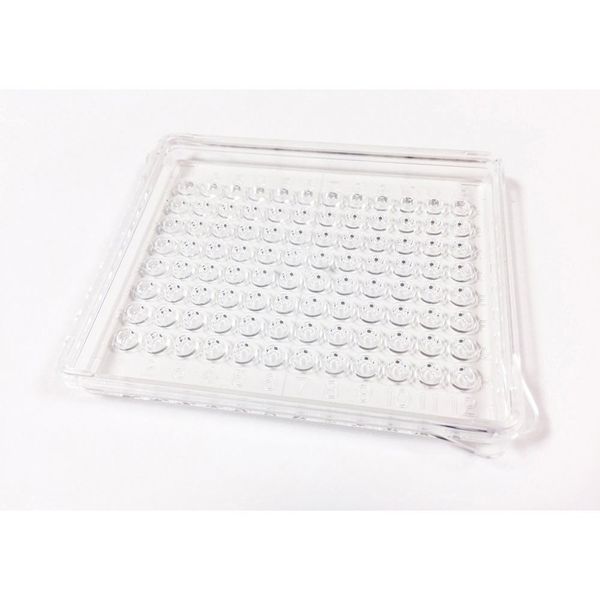 ステム 96穴ミニプレート・丸底(テラサキ型)・カバーセット 滅菌済 15枚×9袋入 P96R37S 1箱(135枚) 4-4685-02（直送品）