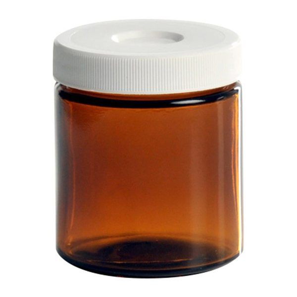 アズワン セプタム付きボトル・広口 110mL レベル2 茶 24本入 2124-S004 1箱(24本) 4-4811-06（直送品）