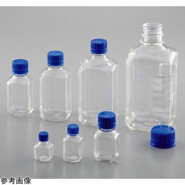 アズワン PETG角型培地瓶 125mL 24本入 BGC0125SB 1箱(24本) 4-5043-03（直送品）