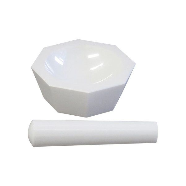 アズワン ジルコニア 乳鉢セット 乳棒付き 浅型 ZAM-80 1個 5-3468-06（直送品）