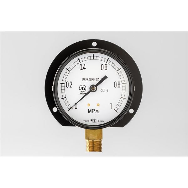 高島計器 標準形圧力計 STタイプ BT R1/4 60X0.1MPa 1014010 1セット(5台)（直送品）