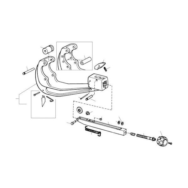日本エマソン RIDGID チューブカッター用パーツ フレーム F/154 32027R 1パック(1個) 788-1967（直送品）