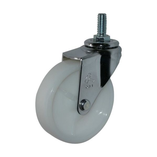 ハンマーキャスター ハンマー ねじ込み旋回式ナイロン車輪 75mm W3/8 420A-20N75 1個 814-1027（直送品）