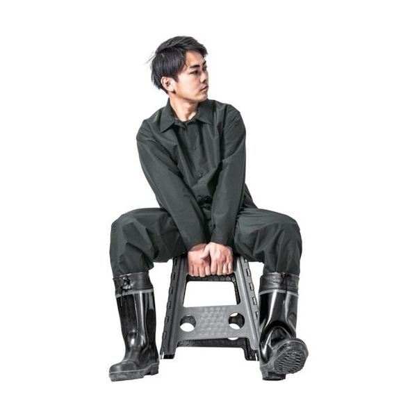 マック Makku きどらないレインウェアセットアップ オフブラック 4L AS-4700-OB-4L 1着 369-5355（直送品）