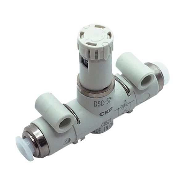 CKD ダイヤル付スピードコントローラ インラインタイプ DSC-S2-06-H66 1個 249-5483（直送品）